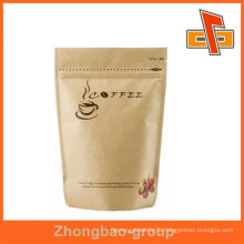 plain kraft paper bag for coffee with food grade